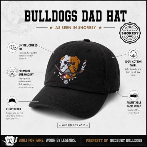 Image of SHORESY Sudbury Bulldogs Hat, Black | As seen in