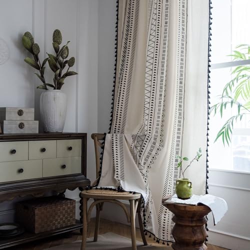 Cortinas rústicas para regular la luz del sol en salones y dormitorios 4