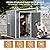 Resin Outdoor Storage Shed with Floor 5x4 FT Waterproof Plastic Sheds Kit Window Lockable Door Included, Outside Garden Tools Sheds for Backyard Patio