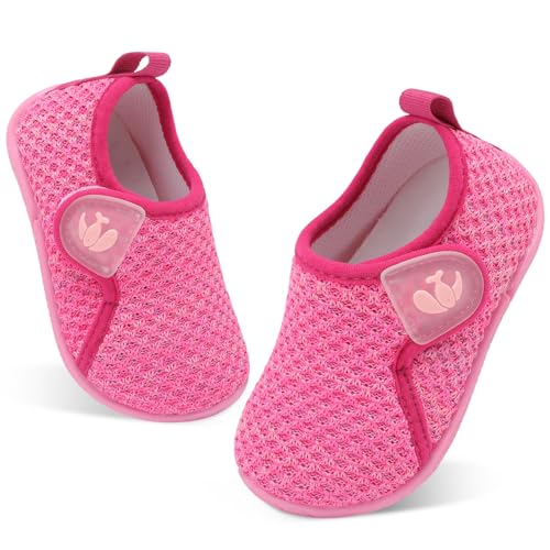 Image of FEETCITY Toddler Walking Shoes Slip On Toddler Shoes Boys Girls Kids Sports Sneakers Casual School Shoes Barefoot Shoes