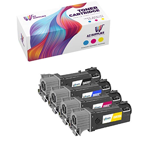 AZ Compatible Toner Cartridge Replacement for Xerox Phaser 6500, 106R01597 / 106R01594 / 106R01595 / 106R01596 use in Phaser 6500 WorkCentre 6505 (Black, Magenta, Yelow, Cyan, 4-Pack)