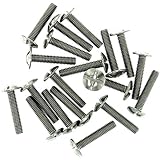 M4 (4 mm x 25 mm) Slot macchina fungo vite (bullone) - acciaio inox (A2) (confezione da 20)