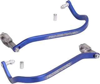 ジータレーシング(ZETA RACING) 大径(28.6mm)バー用 対応ハンドルバー内径(Φ13.5~19mm) アーマーハンドガード ベンド ブルー 高剛性アルミ合金 プロテクション オフロード ドアノブ握り ダートフリーク Dirtfreak F5296(旧品番:ZE72-0105)