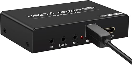 Miniatura 4 de HDSUNWSTD HDMI SDI to USB Capture Card USB3.0 1080P60fps SDI to HDMI Converter SDI Out&Audio Mixing,SDI2HDMI,SDI Game Video Capture Card