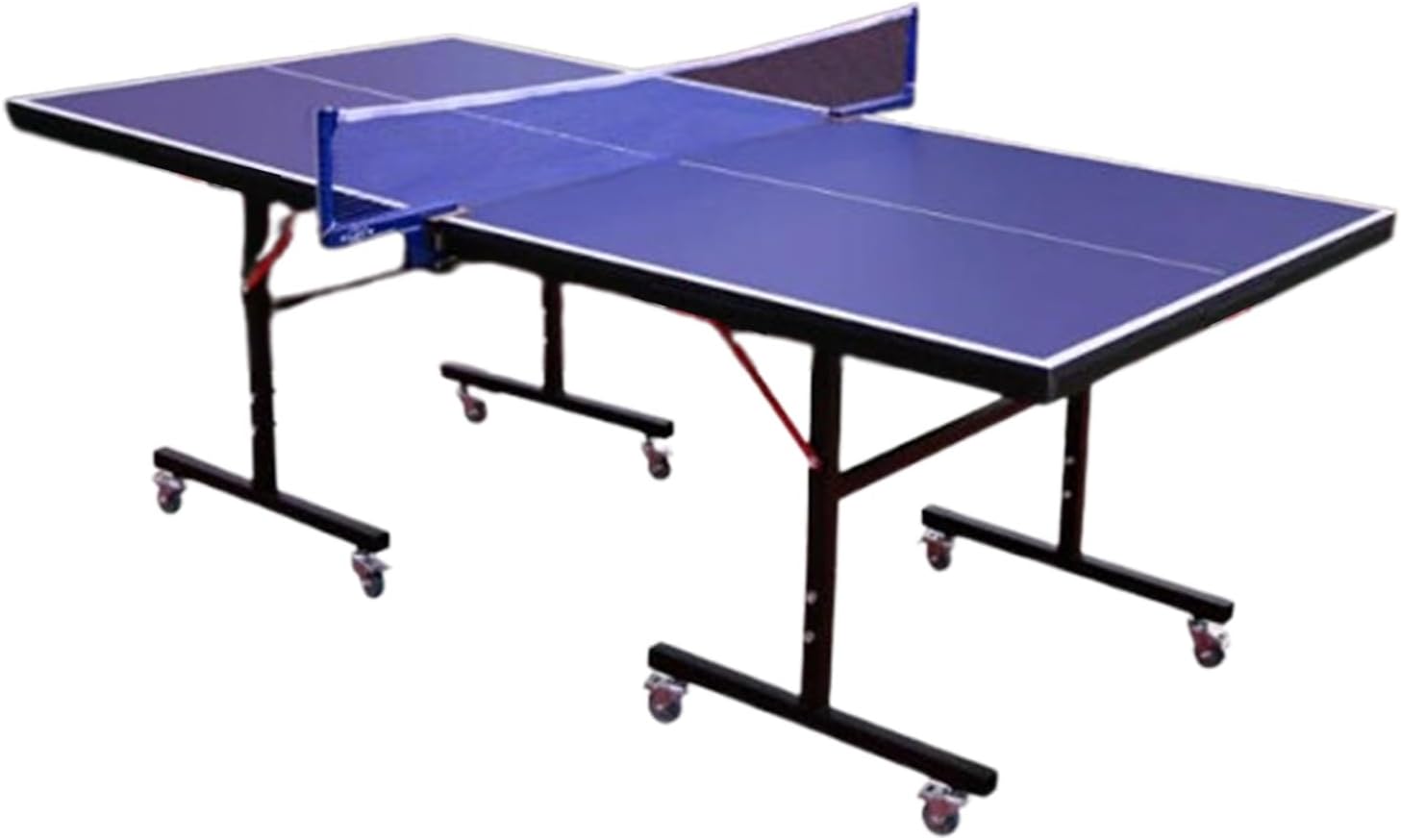 Professional Tournament Table Tennis Table, All-Weather Indoor Outdoor Ping Pong Table with Net & Wheels, Foldable Design for Clubs Schools Recreation