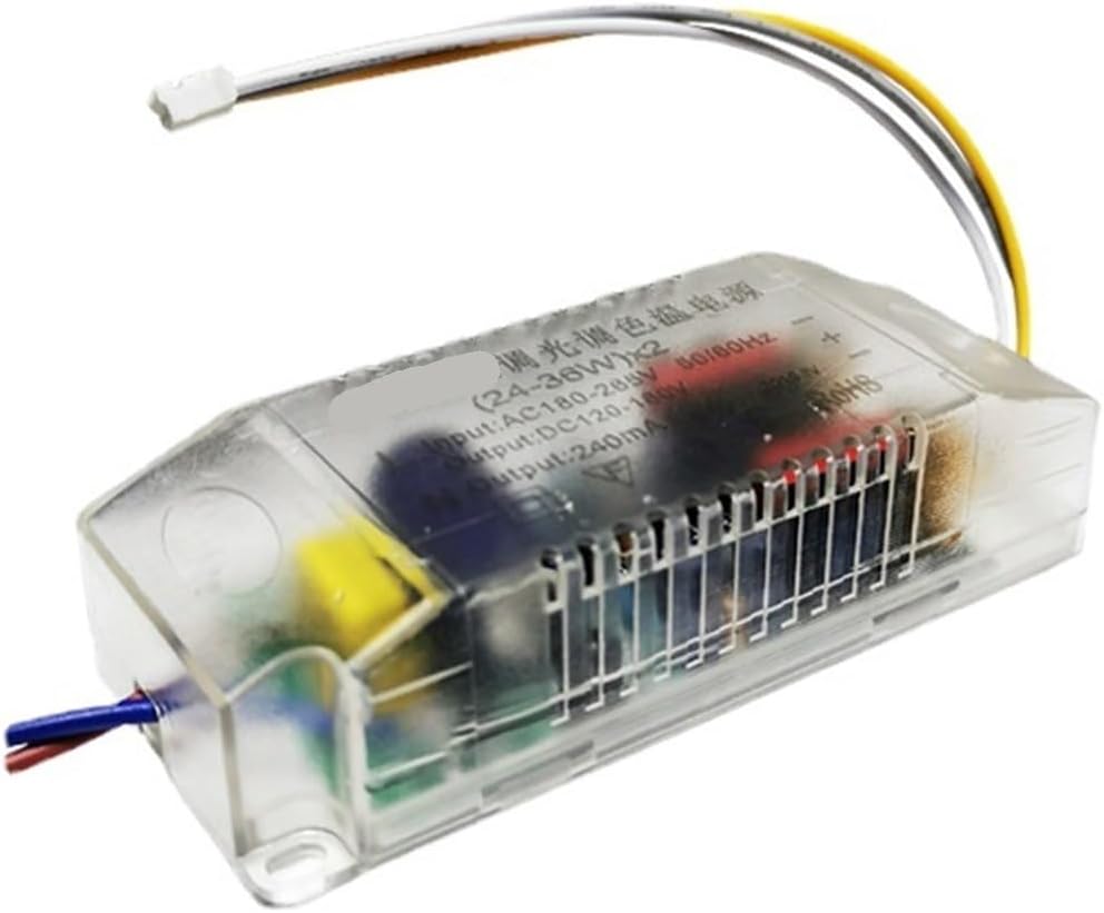 Ultra-Thin LED Remote Control dimming Color Temperature Adjustment Non-Isolated Drive Power Supply Without Flicker(40-60W*2)