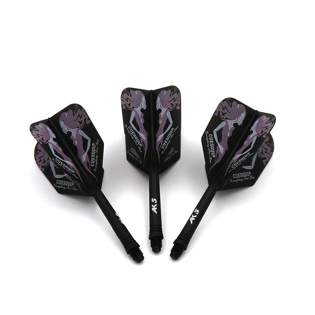 CUESOUL Rost Eje de dardo Integrado y Plumas estándar/lágrima de Pera/Forma Delgada con patrón Atractivo, Juego de 3 Piezas — view 25