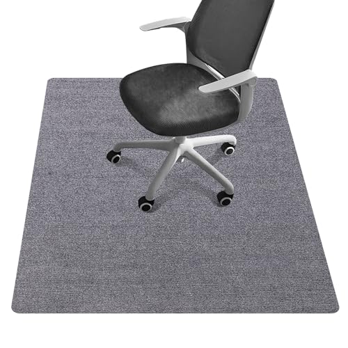 Riveroy Office Chair Mat - for Hardwood Floors, Large Non-Slip Easy-Clean Floor Protection Blanket (Grey, “48 x 36in”).