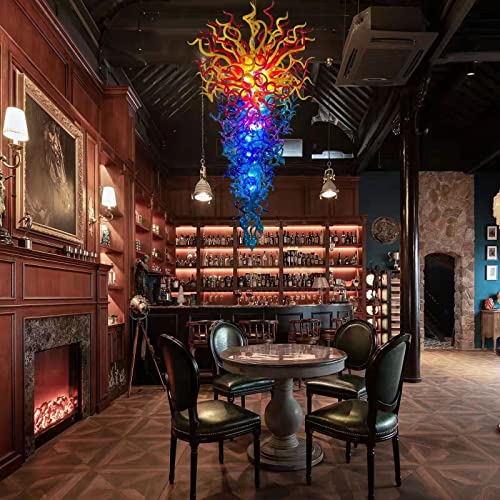 Luxury Romantic Lamp For Living Room Dining Room Bedroom Elegant Decoration Hand Blown Glass Chandelier #TOP2
