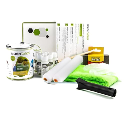 Smart Whiteboard Farbe 2m² Weiß - Whiteboard Wandfarbe - Beschreibbare Wand - Trocken Abwischbare Oberfläche für Zuhause und Büro *KOSTENLOSER EXPRESSVERSAND* Smart Whiteboard Farbe 2m² Weiß - Whiteboard Wandfarbe - Beschreibbare Wand - Trocken Abwischbare Oberfläche für Zuhause und Büro *KOSTENLOSER EXPRESSVERSAND*