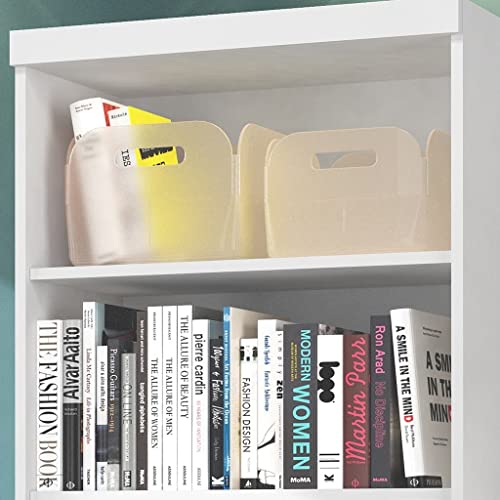 Livreiro Linus com 5 Prateleiras 1404 Branco - Qmovi