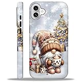 TAMEFOX Case Compatible with iPhone 16 Plus,Christmas Decorations-Santa Claus Hybrid 2-Layer Hard Shell+Silicone Double Protective Scratch-Resistant Shockproof Case for iPhone 16 Plus