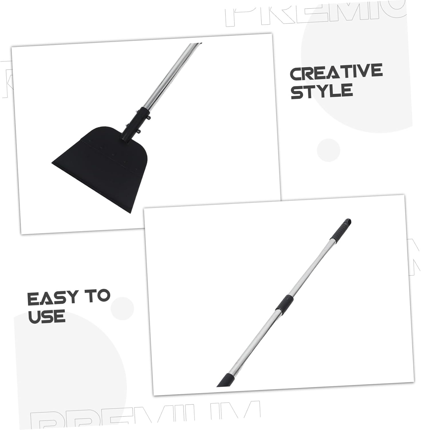 Ciieeo Boat Bottom Cleaning Shovel Multipurpose Scraper Tool with Long Metal Handle for Barnacle Removal, Hull Cleaning, and Ice Scraping – Heavy Duty Boating Maintenance Supply