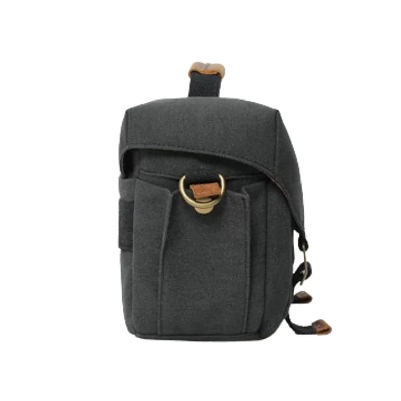 Zaino Borsa A Tracolla Per Fotocamera DSLR, Compatibile Canon Nikon Sony, Nero