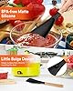 Cooking Spoon for Nonstick Cookwares, Great for Cooking and Serving Sturdy BPA-Free Matte Silicone, Wood Handle Spoon for Mixing, Scoop, and Scrape (BLACK, 13.4 inch) #4