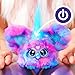 Furby Furblets Luv-Lee Mini Friend, 45+ Sounds, K-Pop Music & Furbish Phrases, Electronic Plush Toys for Girls & Boys, Purple & Blue, Back to School Gifts, Ages 6+