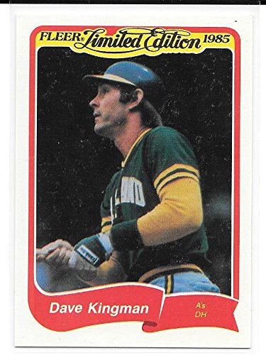 Amazon.com: Dave Kingman 1985 Fleer Limited Edition Oakland A's Card #15 :  Sports & Outdoors