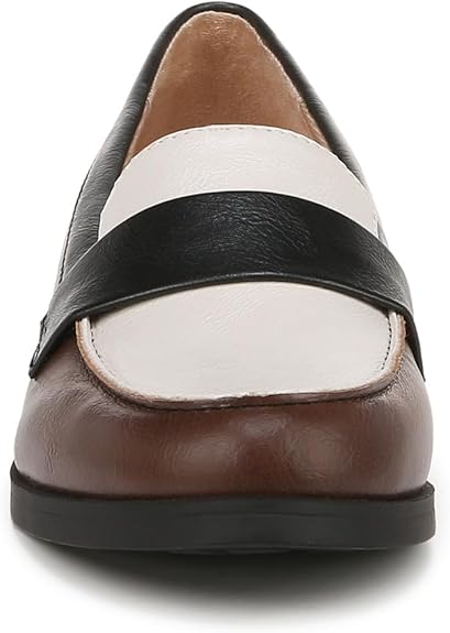 LifeStride Mocassini Donna Sonoma 2, Nero, Tacco 2.9 Cm, Tomaia In Ecopelle, Suola Flessibile
