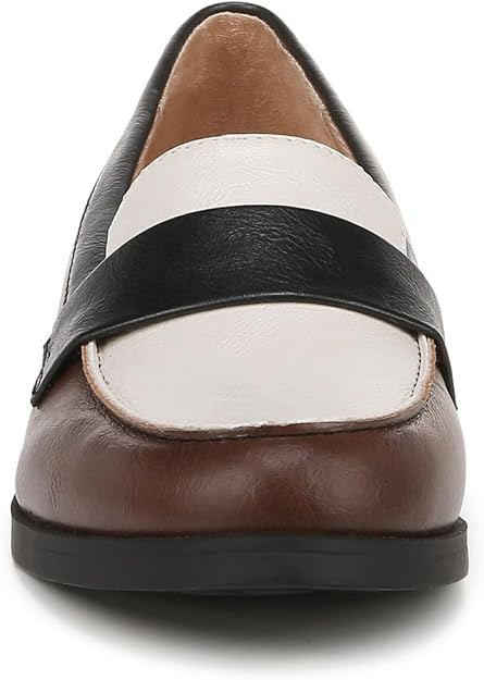 LifeStride Mocassini Donna Sonoma 2 | Scarpe Slip-On In Ecopelle Con Tacco 2,9 Cm E Soletta Active Arch, Numero 38.5 EU, Colore Nero