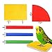 Heyu-Lotus Lot de 5 perchoirs en bois naturel pour perroquet, perchoir à oiseaux, plateforme, bâton de meulage pour cage à oiseaux, accessoires pour petites perruches, cacatoès, perruches, conures