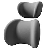 Lendensteun en auto-nekkussen voor Nissan Sunny 2004-2018,zachtheid Memory Foam Ergonomisch autostoel hoofdsteun lendenkussen,1