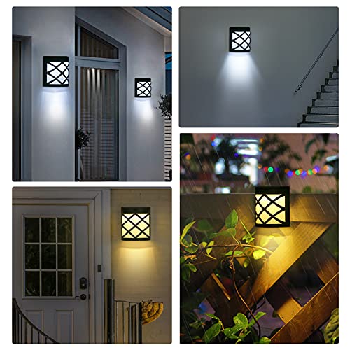 Lâmpada de parede com energia solar Lâmpada decorativa de crepúsculo ao amanhecer Controle de ilumin