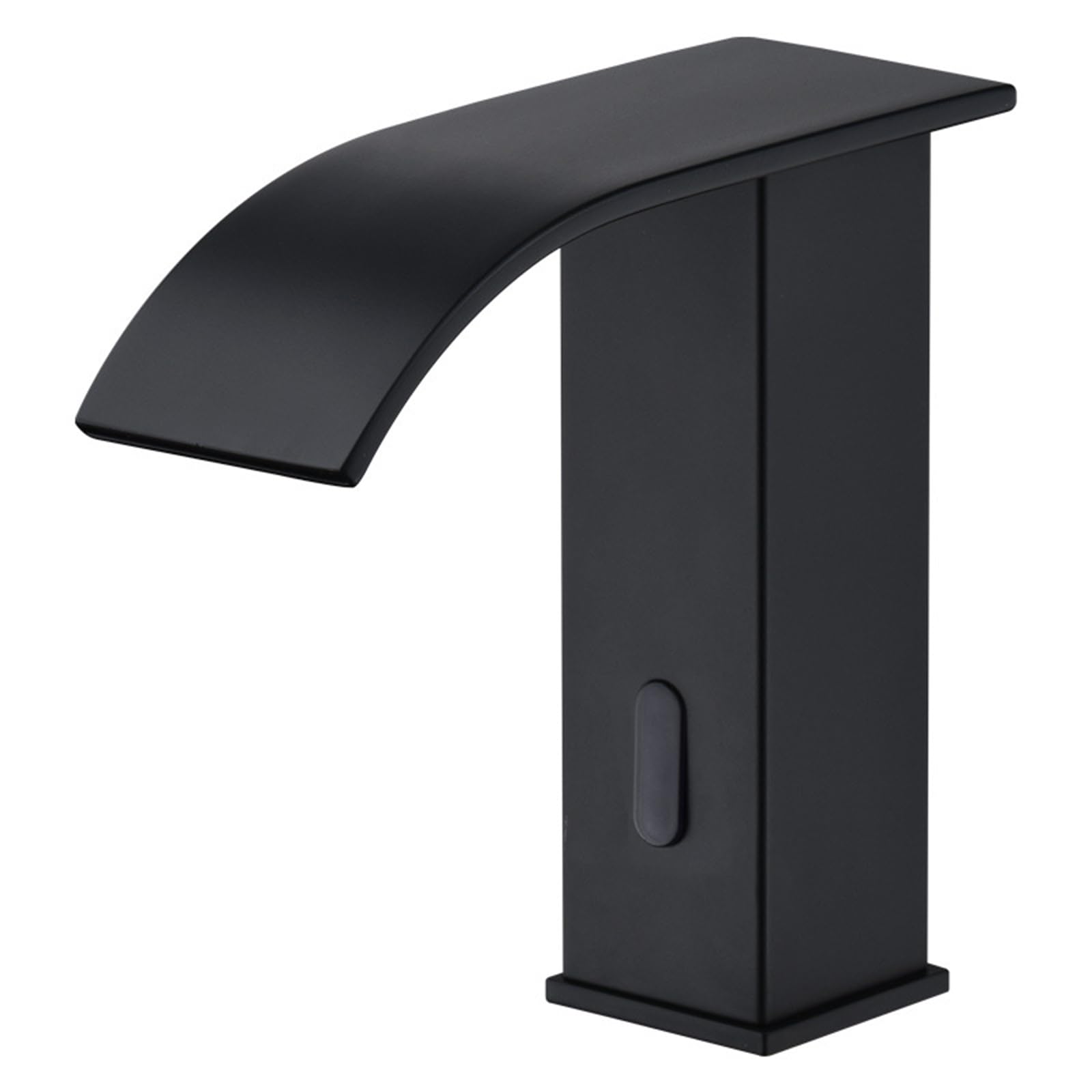 ZYCHSJXA Touchless Bathroom Faucet Waterfall Mixer Tap for Basin Black Stainless Steel