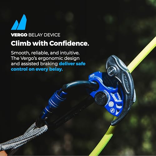 TRANGO Vergo Belay Device (Gold, 8.9-10.7 mm Ropes) - Rock Climbing, Rappelling Protection - Thumbnail 2