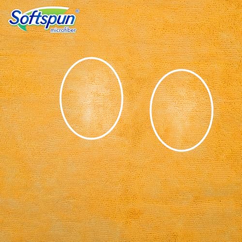 Image of SOFTSPUN B Quality Microfiber Cloth - Going Cheap! 15 pcs - 40x60 cms 340 GSM Assorted Colour Thick Lint & Streak-Free Multipurpose Cloths - for Car Bike Cleaning Polishing Washing & Detailing.