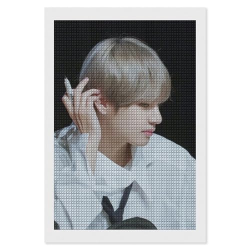 Bts�h�e���N�c �_�C�������h�A�[�g �l�p���r�[�Y ���S�Ҍ����_�C�������h�A�[�g �C�A�����h�r�[�Y�G�� DIY ���� �|�L�b�g �_�C�������h�h�� �S�ʓ\��t���^�C�v �l�C �v���[���g ���� 8"x12"