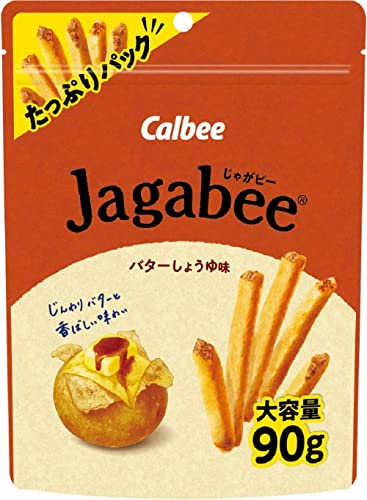 カルビー Jagabee バターしょうゆ味 たっぷりパック 90g ×12袋