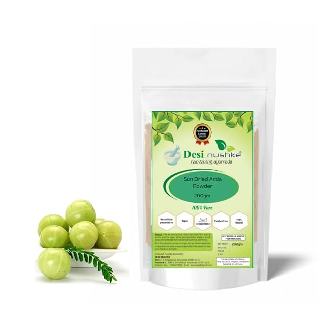 Organic Amla Powder Hydrates and Nourishes Hair 200 GM No Added Preservative And Chemicals 7 05 oz