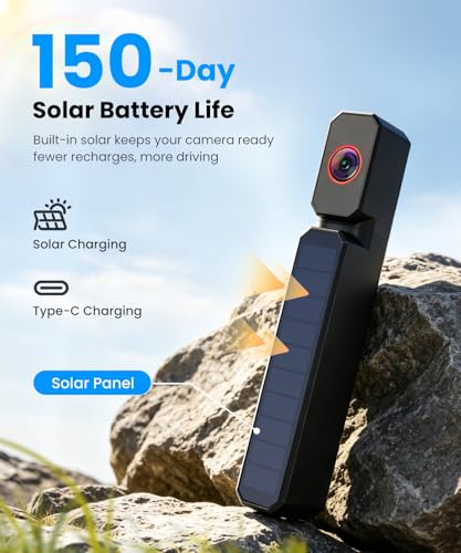 Image of AUTO-VOX 6 inch Solar Wireless Backup Camera: No Drilling 1-Min Quick Install