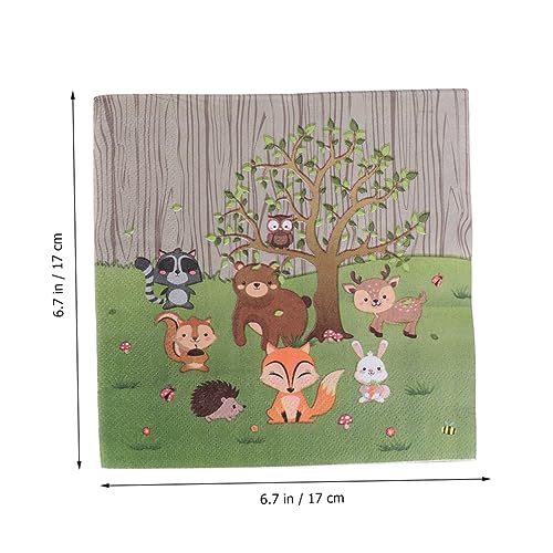 CIYODO 20 Peças Guardanapos De Sobremesa De Coquetel Guardanapos De Papel Para Festa Guardanapos De