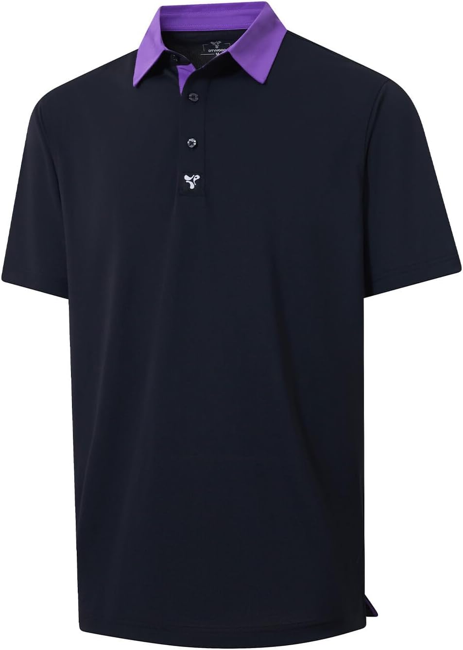 Men' s Golf Shirts Short Sleeve Performance Moisture Wicking Dry Fit Solid Casual Pique Golf Polo Shirts for Men