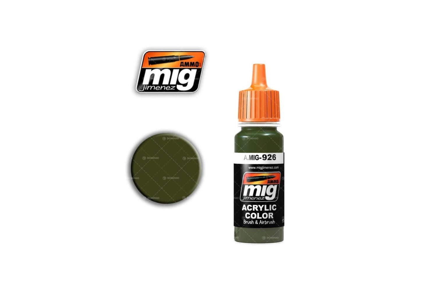 Mig Jimenez AMMO Acrylfarbe Olivgrün – 17 Ml – Wasserlöslich & Ungiftig