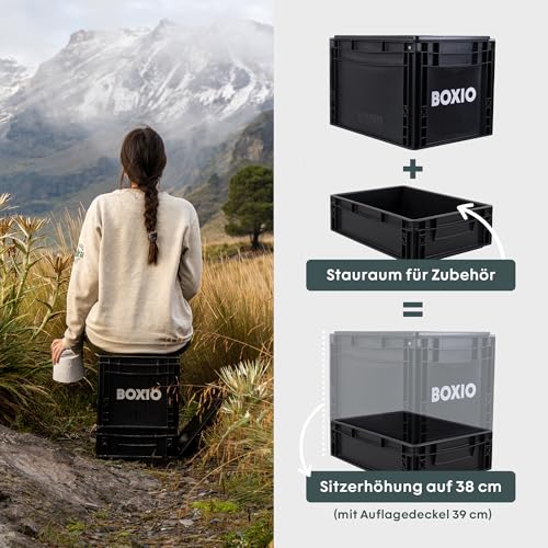 BOXIO - SOLO UP: Aufbewahrungsbox 40x30x12 cm - Eurobox – Ansicht 6