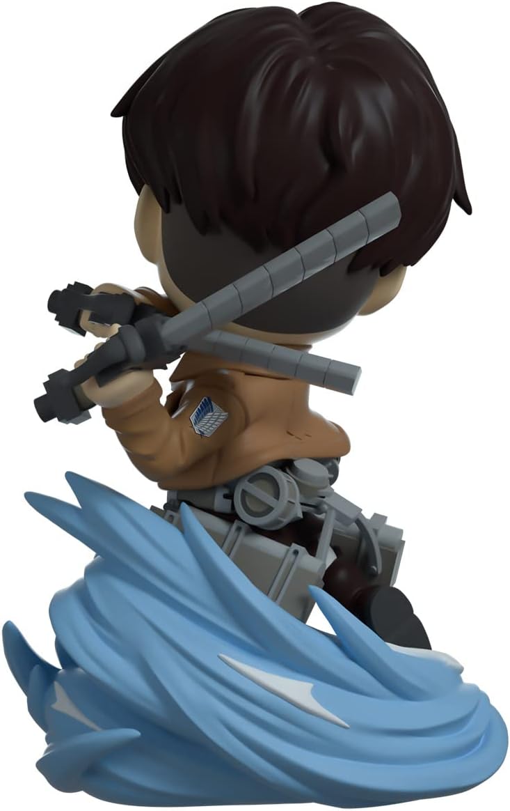 Youtooz Spinning Levi 4.5" Vinyl Figure, Collectible Levi Ackerman from Attack on Titan Anime Attack on Titan Collection