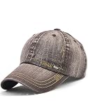 ShallGood Baseball Caps Für Herren Damen Vintage Snapback Caps Baseball Kappe Freizeit Buchstaben Hat in Minimalismus Mütze Für Draussen Sport Und Reisen Nieten Mode Kappe Kaffee Einheitsgröße