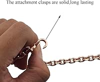 Vista 6 de HAHIYO Mini Pochette - Correa de cadena fina y ancha de 0.236 in para LV de 7.9 pulgadas de grosor, 0.079 in, oro rosa, para bolso, cartera