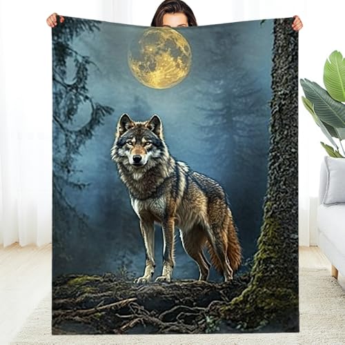 Couverture loup pour soirées cocooning au canapé et nuits de camping