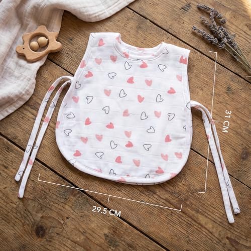 Image of TWC Organic Cotton Muslin Jhablas for Newborn Baby Boy and Girl | Unisex Baby Vest, Soft & Breathable All-Season Wear