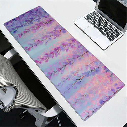 Tapis de souris violet antidérapant anti-glisse XXL