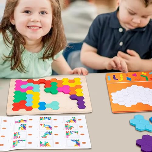 Tangram puzzle interactif en bois pour la maison - 3