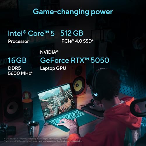 Image of ASUS Gaming V16 (2025), 14th Gen, Intel Core 5 210H Gaming Laptop(RTX 5050-8GB /16GB RAM /512GB SSD /FHD+ /16 inch /144Hz /Windows 11 /M365 Basic* /Office Home 2024 /Matte Black /1.95 Kg) V3607VH-RP037WS