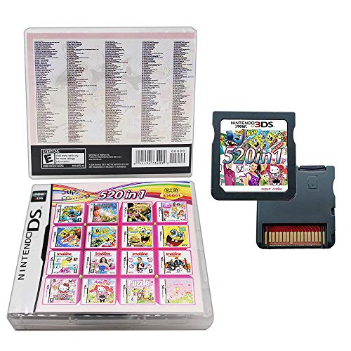 image for Arlea 520-in-1 Ds Game Card Super Package, Game Packaging Card Box, fo