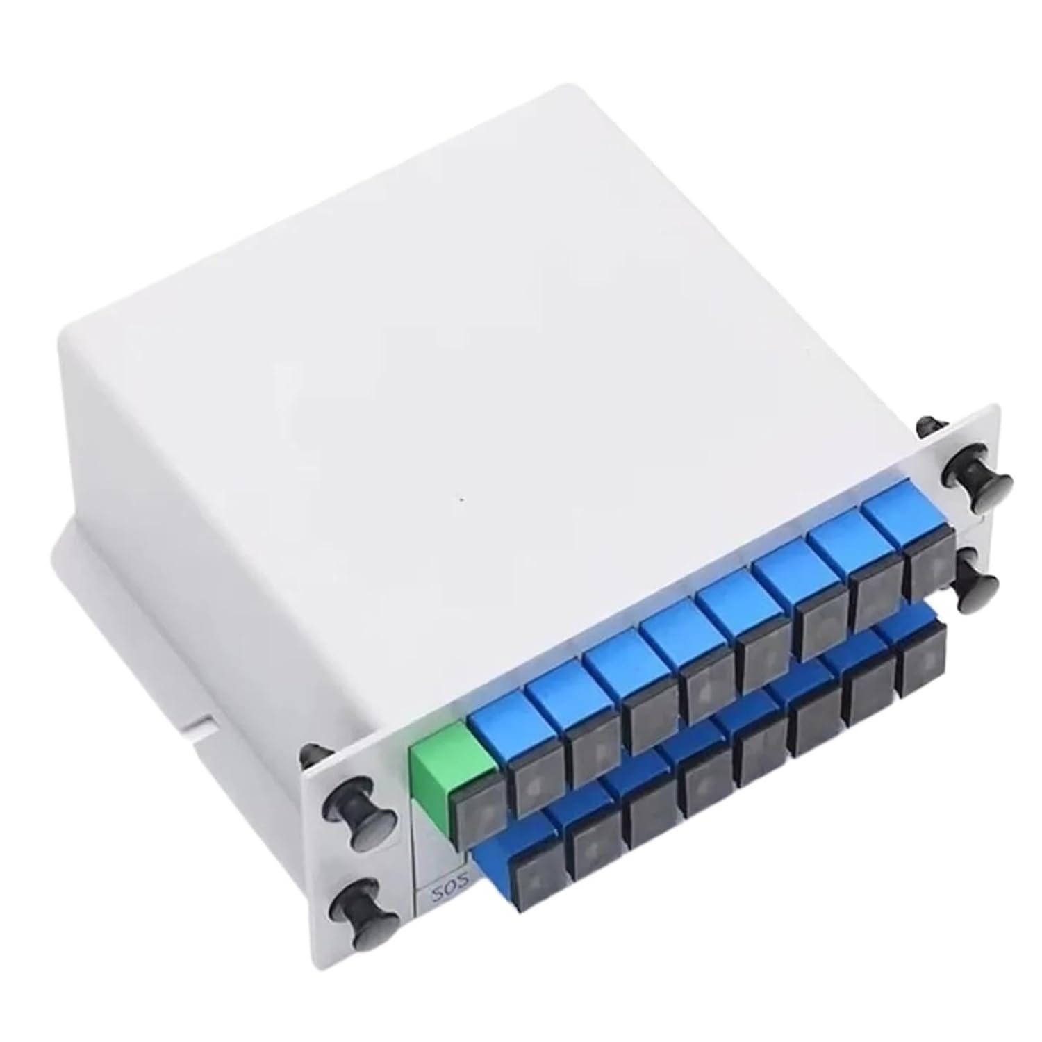 1X2 1X4 1X8 1X16 Optical Fiber Splitter 1-2 1-4 1-8 1-16 SC UPC Cassette Box Plug-in Type(1X2)