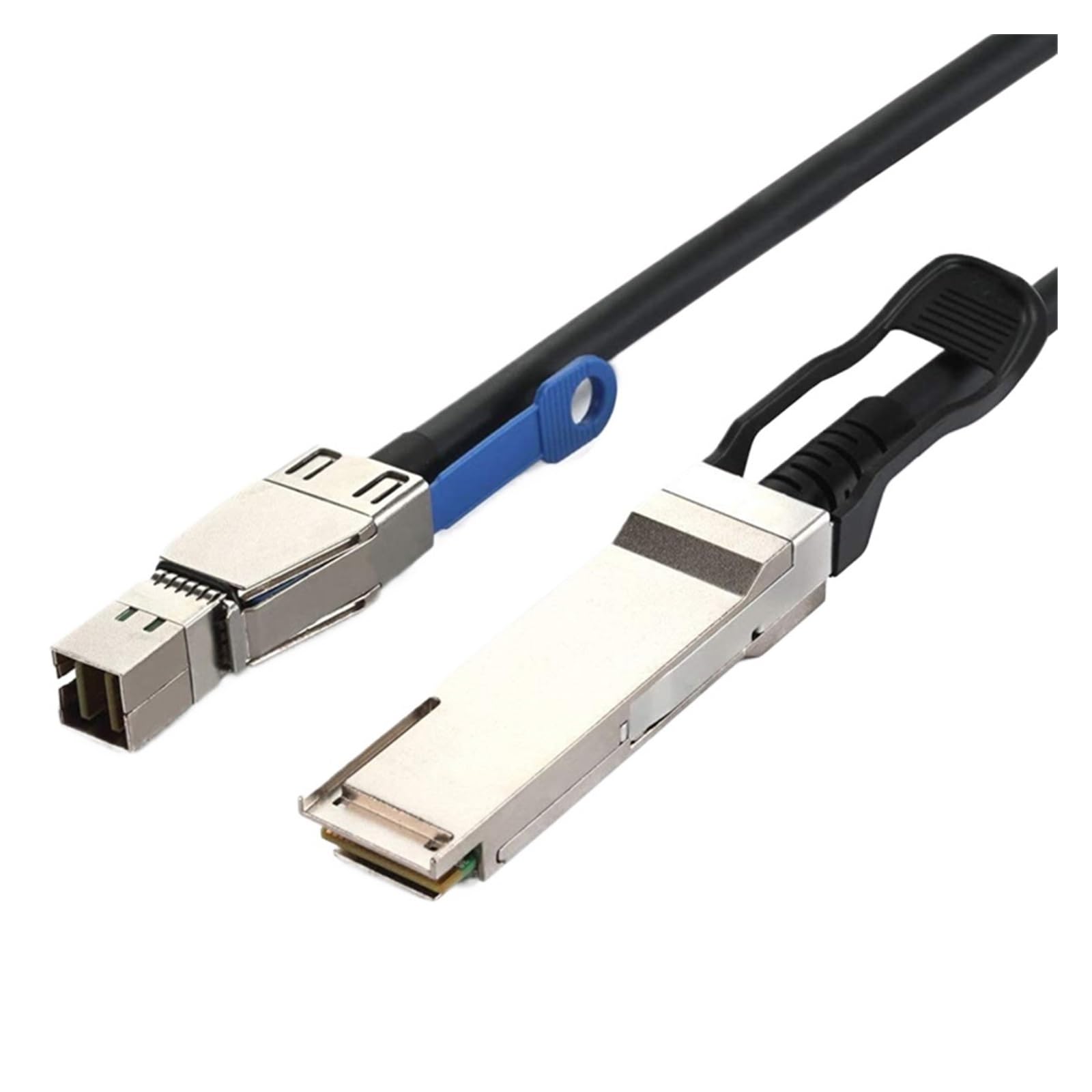 LONRIONSAS# Cavo ibrido esterno MI NI S*A*S HD SFF-8644 a QSFP (SFF-8436) S*A*S, 30AWG, 100 Ohm (0,5 m)