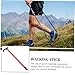 FOMIYES Portable Nonskid Walking Stick Lightweight Trekking Pole for Seniors Adults Ergonomic Grip for Hiking Climbing