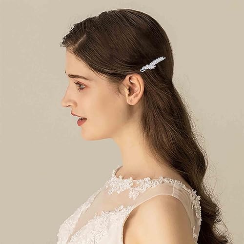 Miniatura 2 de Pinza para el pelo de boda de cristal bohemio con diamantes de imitación, pasador de pelo plateado con circonita cúbica pequeña, pinzas vintage para